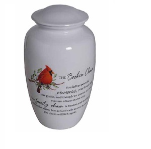 Urna funeraria de estilo clásico de nuevo diseño para decoración del hogar con acabado blanco para urna conmemorativa con diseño pulido a precio mayorista - Product Image 5