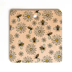 Venta caliente Eco-Stylish Bamboo Cheese Board Sticker Esmalte Cubiertos de madera para frutas y verduras Uso de cocina para el hogar y el hotel - Product Image 5