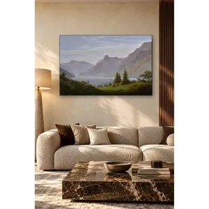 Fida Caspar David Friedrich - Lago de montagne sous la lumière du matin - Impression sur toile - Product Image 5
