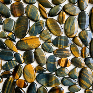 Wholesale Tiger Eye Cabochon Natural Quartz Healing Crystal Bulk Loose Gemstone for Chakra Spiritual Reiki for Decoration - Product Image 1