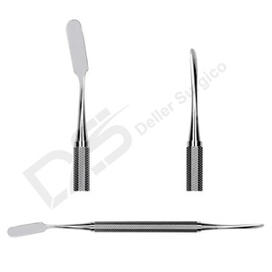 Escalador dental plateado de acero inoxidable de calidad superior, doble mango 522, doble extremo, fuente de alimentación Manual perióstica hecha en Pakistán - Product Image 1