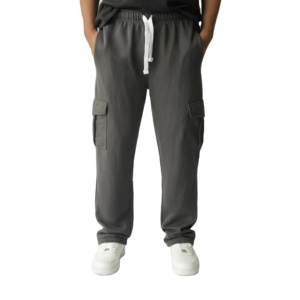 Fabricant de pantalons de survêtement amples de haute qualité, pantalons décontractés épais sur mesure, pantalons de jogging plissés à jambes larges, vente en gros - Product Image 1