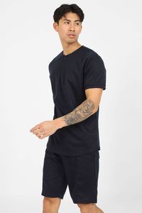 ชุดวิ่งจ๊อกกิ้งแบบยูนิเซ็กส์ชุดวอร์มลำลองสำหรับผู้ชายเสื้อโปโลกางเกงขาสั้นและเสื้อฮู้ดกันหนาวแบบมีฮู้ดเซ็ตสำหรับผู้ชาย - Product Image 5