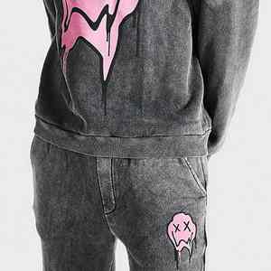 ชุดวอร์มแฟชั่นสำหรับผู้ชายปรับแต่งได้สำหรับฤดูหนาว2025กางเกงลายทางด้านข้างพร้อมโลโก้พร้อมกางเกงและเสื้อเชิ้ต - Product Image 2