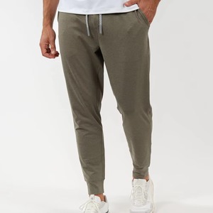 Pantalons de jogging pour hommes en gros personnalisés Performance Heather Doux et respirant Évacuation de l'humidité Léger Taille élastique - Product Image 4