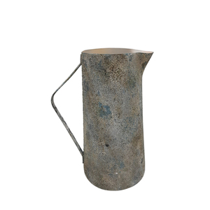 Vajilla de último diseño, florero decorativo de hierro, acabado caqui para el hogar y la decoración de hoteles, jarrón de Metal hecho a mano - Product Image 5