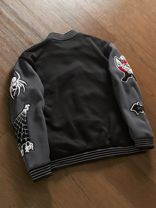 Chaqueta Universitaria Personalizada para Hombre al por Mayor 2026 con Parches Bordados de Chenilla Personalizados, Chaqueta de Béisbol Informal con Letras, Diseño OEM - Product Image 2