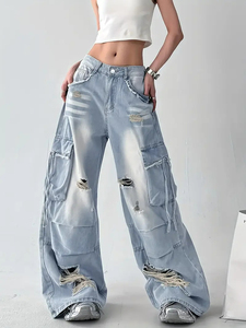 Pantalones cortos de mezclilla holgados de gran tamaño de verano para mujer - Product Image 6