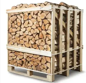 Meilleur fournisseur d'Europe de bûches de bois de chauffage de chêne-Séché au four Humidité du bois de chauffage 18%-Bois de chauffage de feuillus pour l'énergie thermique