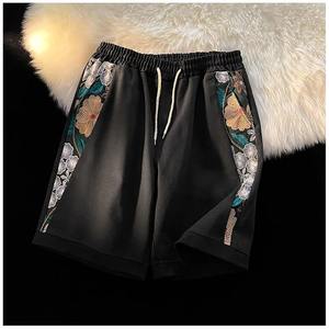 2025 été hommes maille Shorts 100% coton luxe 3D imprimé Hip Hop basket-ball Shorts solide motif-Offre Spéciale tendances de la mode - Product Image 4