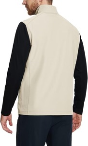 High Quality Breathable <b>Men's</b> Winter Cotton <b>Fleece</b> <b>Vest</b> Casual Warm Sleeveless Jackets for Outer Wear OEM Service Available - Product Image 3