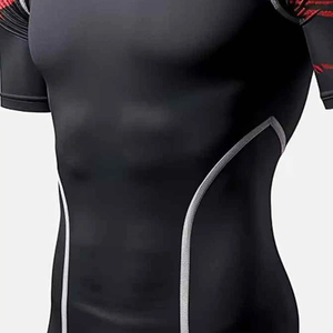Ensemble Rash Guard Unisexe Premium Compression T-shirt et Pantalon Extensible 4 Directions Respirant Séchage Rapide Protection UV pour MMA Gym Surf Fitness - Product Image 4