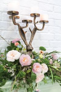 Hot bán kim loại người giữ ngọn nến sang trọng nhà bảng Top trang trí nội thất Rabbit Head nến đứng - Product Image 6