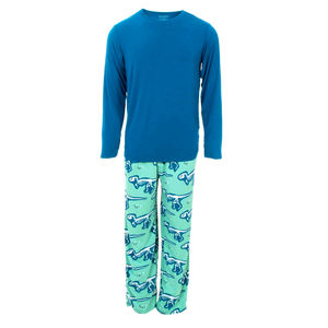 Ensemble de pyjama en satin de coton 100% respirant à manches longues imprimé sur mesure de couleur claire pour hommes Vêtements de nuit pour grands garçons du Pakistan - Product Image 6