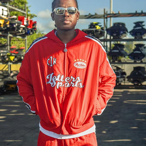 Sudadera con capucha y cremallera de diseño personalizado, bordada, con estampado en relieve, transpirable, 100% algodón polar, extragrande, para hombre, invierno, corte regular - Product Image 3