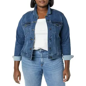 Breathable Top Trending Hot Sale Denim Jackets For Women High Demanding Casual Wear Best Manufacturing Denim Jackets Women - Product Image 2