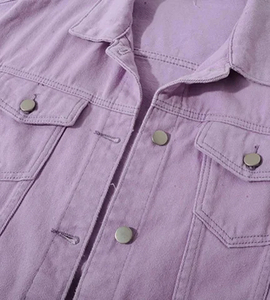 Chaquetas vaqueras de manga larga para mujer con logotipo personalizado, chaqueta vaquera elegante transpirable a prueba de viento, chaqueta vaquera OEM de talla grande - Product Image 4