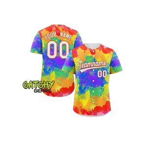 Customized Baseball Full Buttons Shirt Sleeveless Vest Baseball Team Jersey - Product Image 5
