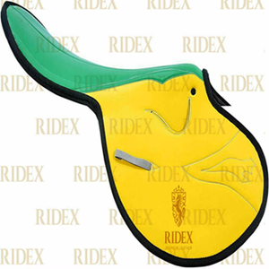 Meilleure vente Selle en cuir synthétique de haute qualité Ridex vert/jaune faite à la main par le fournisseur indien pour les courses de chevaux directes en Inde - Product Image 1
