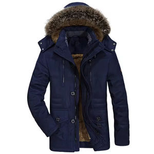 Veste parka à capuche en toile respirante de haute qualité pour homme, col montant, couleur et taille personnalisées, doublure confortable, nouvelle collection hiver - Product Image 4
