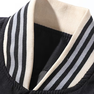 Customized Embroidery Winter Varsity Letterman Baseball Jacket With Wool Windproof Reversible Hooded - Product Image 3