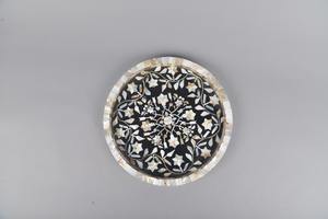 Bandeja de incrustaciones de hueso de forma Rectangular para manualidades, bandeja decorativa para el hogar para mesa de centro, patrón único, prueba de artesanía de hueso - Product Image 3