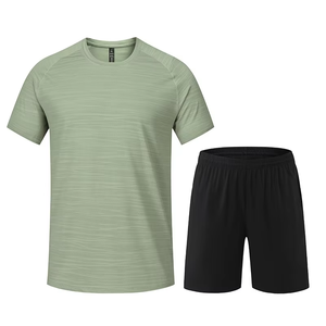 T-shirts de sport pour hommes et shorts de fitness, vêtements de course, vêtements de compression pour la salle de sport, t-shirts à manches courtes pour hommes - Product Image 6