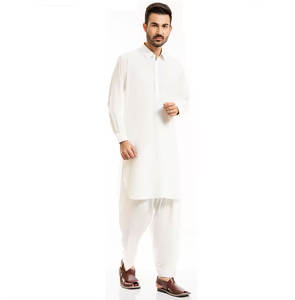 Vente en gros de shalwar kameez pour hommes, couleur unie, coton à haute densité, infroissable, séchage rapide, toutes saisons, marque privée, en vrac, Pakistan - Product Image 3