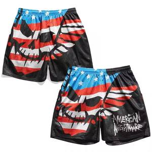 High Quality Custom Logo Mesh <b>Shorts</b> Universal Design Breathable <b>Shorts</b> with Elastic <b>Waist</b> <b>Low</b> MOQ Wholesale Custom Hot <b>Shorts</b> - Product Image 1