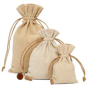 Linseed Bag with Hemp Cord Open Closure Type - Product Image 2