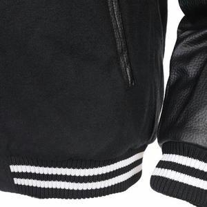 Chaqueta Varsity de Invierno con Capucha y Mangas de Lona Bordada en Chenilla Personalizada, Chaqueta Deportiva de Béisbol para Hombre, Transpirable - Product Image 4