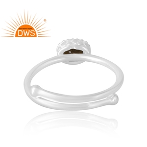 Anillo de piedras preciosas de obsidiana con brillo de oro Natural de Plata de Ley 925, joyería personalizada para mujer, regalo para ella - Product Image 2