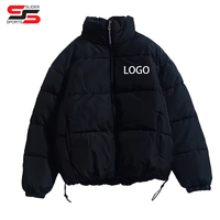 Veste matelassée coupe-vent longue veste épaisse décontractée vestes design personnalisé pour hommes vente en gros
