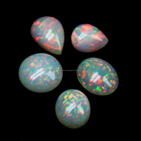 Opale de Feu Cabochon Forme Ovale 6x4MM Taille Libre Effet de Couleur Opale Naturelle Éthiopienne Pierre Précieuse Libre Opale Welo GEMFORTE INC