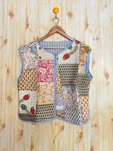 Patchwork Quilted Jackets Cotton Floral Bohemian Style Fall Winter Jacket Coat Streetwear Boho Quilted Reversible Jacket - Product Image 3