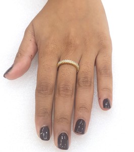 Anillo Apilable de Oro Amarillo/Rosa Sólido de 14K, Anillo de Eternidad Completo con Diamante Cultivado en Laboratorio de 0.40 Ct para Mujer, Regalo de San Valentín - Product Image 6