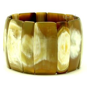 Brazaletes Clásicos Ecológicos de Cuerno de Búfalo Orgánico, Joyería Tradicional Hecha a Mano para Mujer, Venta al por Mayor - Product Image 2