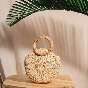 Lujoso bolso de jacinto de agua de moda 2024 para mujer, de moda elegante bolso Vintage, estilo Popular hecho a mano - Product Image 3