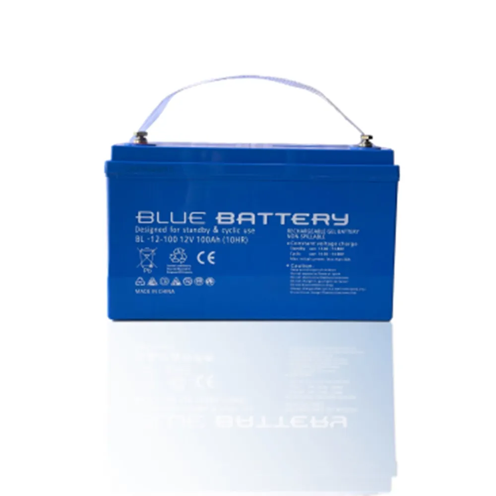 Pure Gel Blue Battery 100Ah 12V Premium Quality High Performance and Long Life Made in Turkey