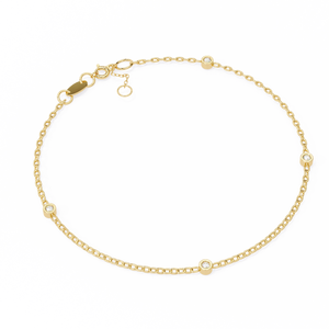 "18k <b>Gold</b> Lab Grown Diamond Bracelet-Elegant & Dazzling" - Product Image 6