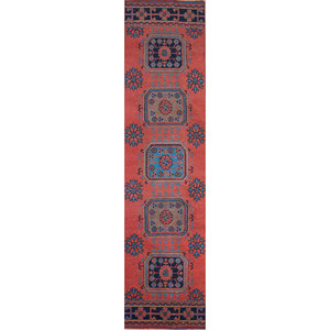Vintage Red Orange Hand Knotted Wool Rugs Large Area Jaipur Rugs US for Home Living Room Hallway New Large Area <b>Carpet</b> Medallion - Product Image 1