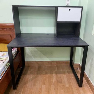 Wooden Simple Ergonomic Convertible <b>Study</b> <b>Desk</b> with Integrated Shelves 70x120x120cm FD68018 - Product Image 6