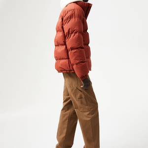 OEM Custom Men's <b>Winter</b> <b>Coats</b> Puffer Down Jackets <b>with</b> <b>Hood</b> Canvas Outdoor Jacket - Product Image 5