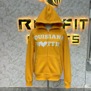 Taille confortable personnalisé imprimé le plus demandé sweat à capuche à fermeture éclair Puff Printed fabriqué en usine prix bon marché sweats à capuche pour hommes sweats à capuche - Product Image 6