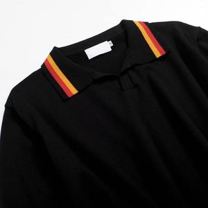 Los mejores polos para hombre, precio de fábrica, ropa informal más vendida, tejido de punto transpirable, patrón sólido, 100% algodón - Product Image 3