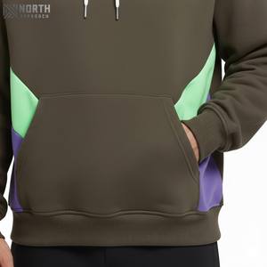 Sudaderas con capucha lisas de algodón personalizadas de alta calidad de 480GSM para hombre, sudaderas sin cuerdas en blanco de lana Polar pesada de talla grande fabricadas - Product Image 5