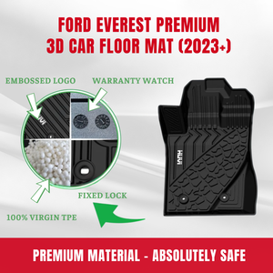 เสื่อปูพื้นรถวัสดุ TPE ปราศจากกลิ่นสำหรับ Ford Everest (3D) ทนทานกันลื่นมีดีไซน์ที่ยืดหยุ่นผลิตในเวียดนาม - Product Image 3