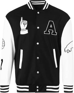 High Quality Customized University Embroidery Letterman Design <b>Vintage</b> Streetwear Men <b>Varsity</b> <b>Jacket</b> With Leather Sleeves - Product Image 6