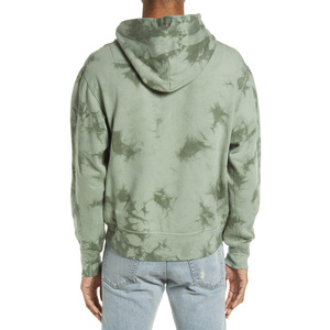 Sudadera con capucha desgastada bordada con apliques personalizados, jersey con diamantes de imitación y cremallera, lavado con ácido, ropa de calle lavada Vintage para hombre, Sudadera con capucha - Product Image 4