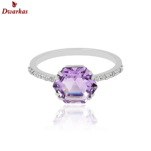 Natural gemstone 925 sterling silver <b>citrine</b> cubic zircon stone <b>ring</b> fine <b>rings</b> - Product Image 5